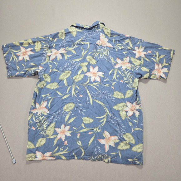 Abercrombie & Fitch Muscle Floral Print‎ Button Down Short Sleeve Shirt Men's M - Picture 2 of 7